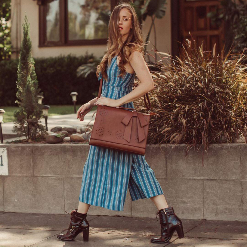 Elegant Bow-Tie Satchel