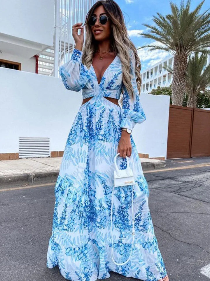 Carmen - V-Neck Maxi Dress