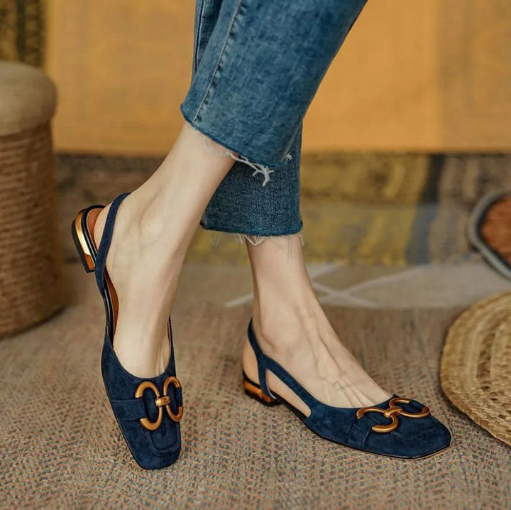 Opal - Orthopedic Leather Buckle Sandals