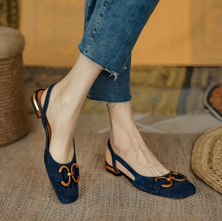 Opal - Orthopedic Leather Buckle Sandals