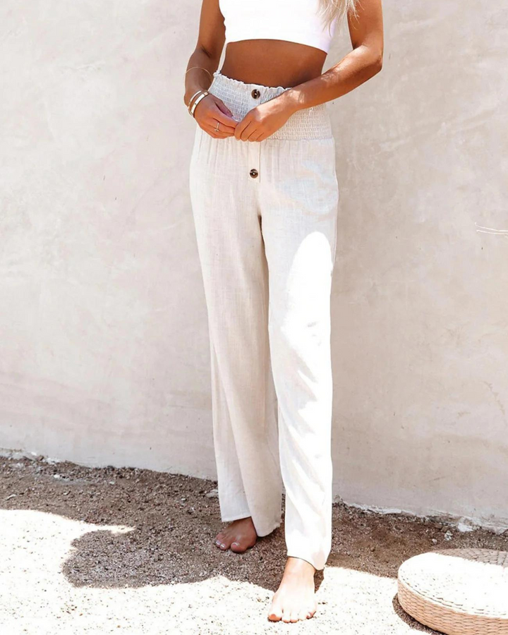 Yasmine - Women’s Cotton Linen Loose Casual Pants