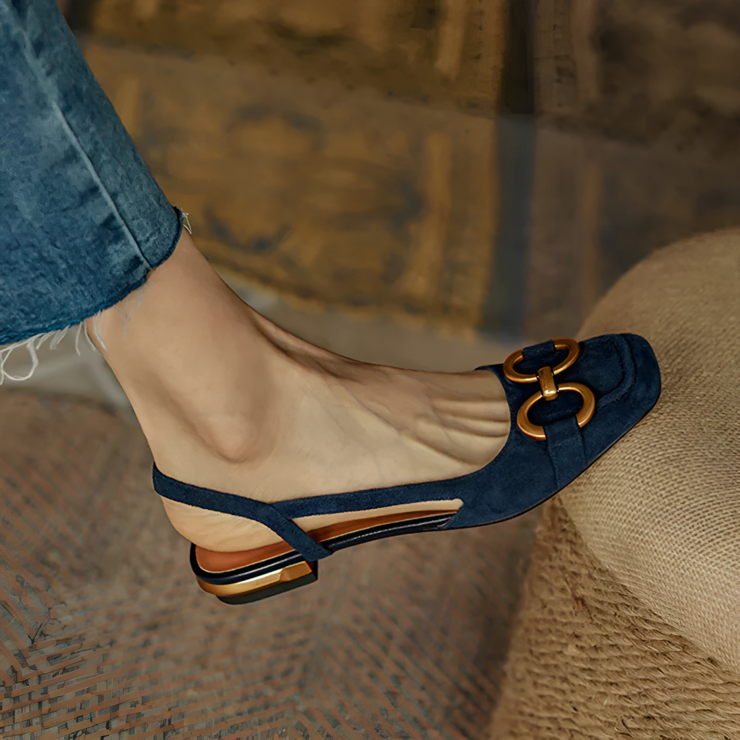 Opal - Orthopedic Leather Buckle Sandals