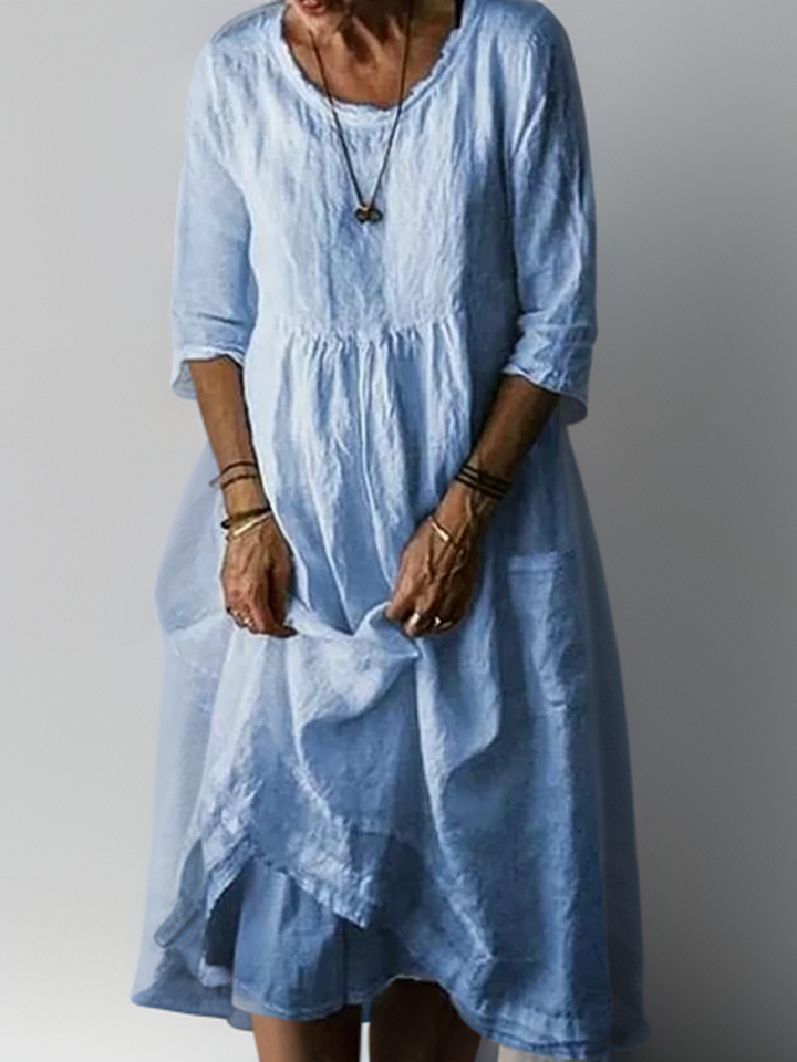 Carolien | Maxi dress with loose round neck
