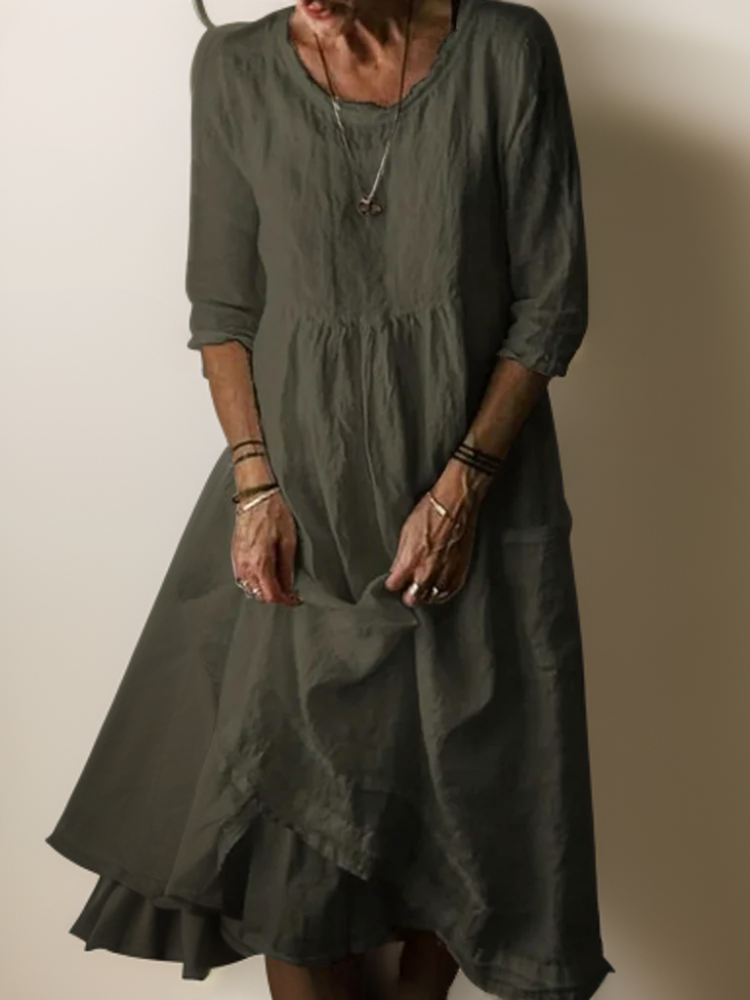 Carolien | Maxi dress with loose round neck