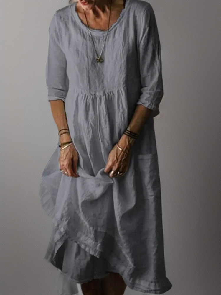Carolien | Maxi dress with loose round neck