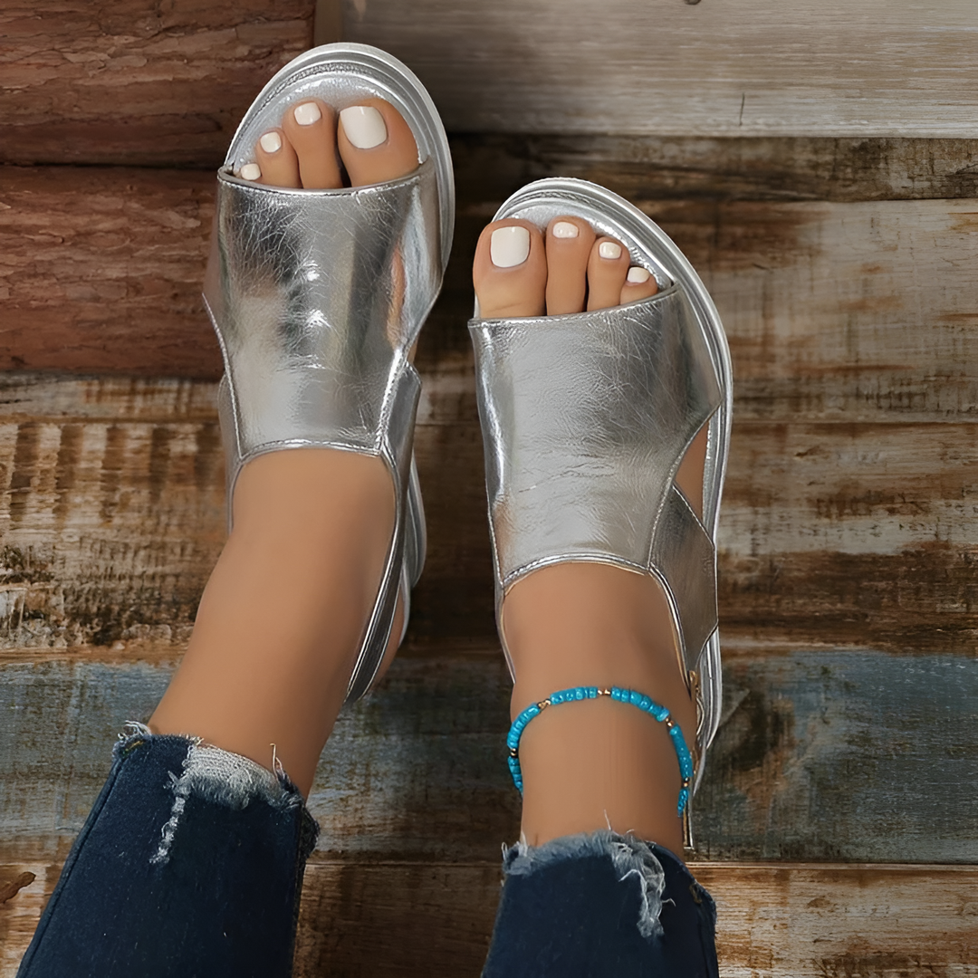 Elle - Orthopedic Wedge Platform Sandals