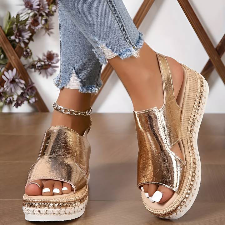 Elle - Orthopedic Wedge Platform Sandals