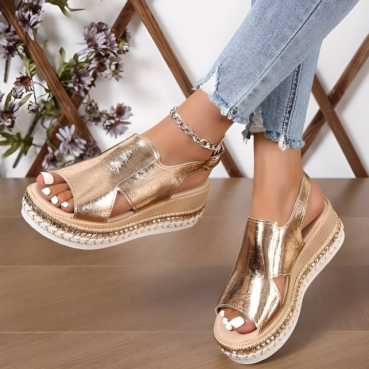 Elle - Orthopedic Wedge Platform Sandals