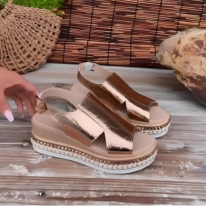 Elle - Orthopedic Wedge Platform Sandals