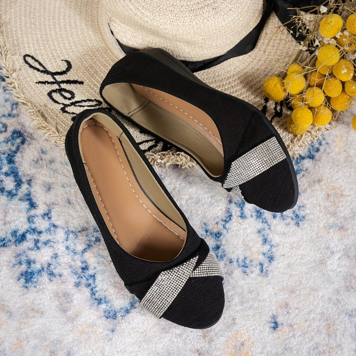 Olivine™ - TRENDY HEEL SHOES WITH RHINESTONES